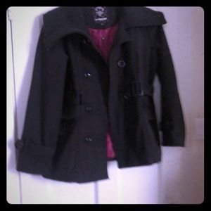 Dark grey pea coat